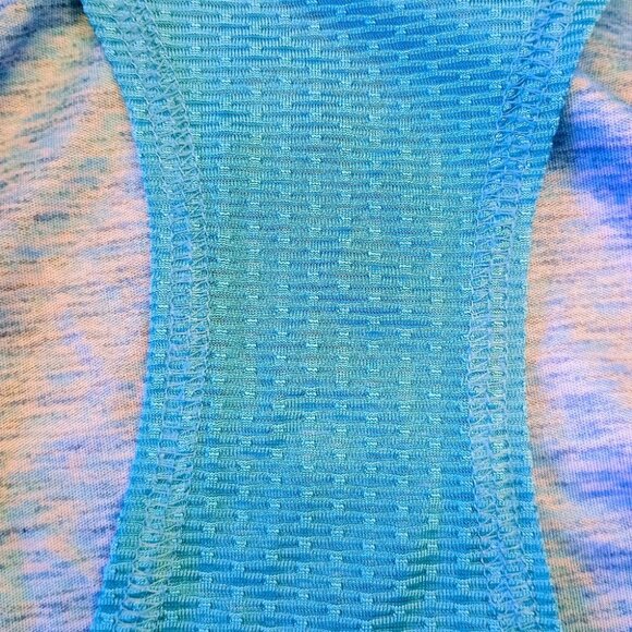Women's Holloway Space Dye Blue Tank Top Size Small - Picture 5 of 9